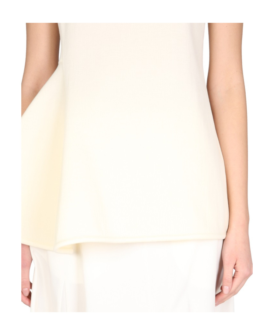 Jil Sander Women's Round Neck Top In White