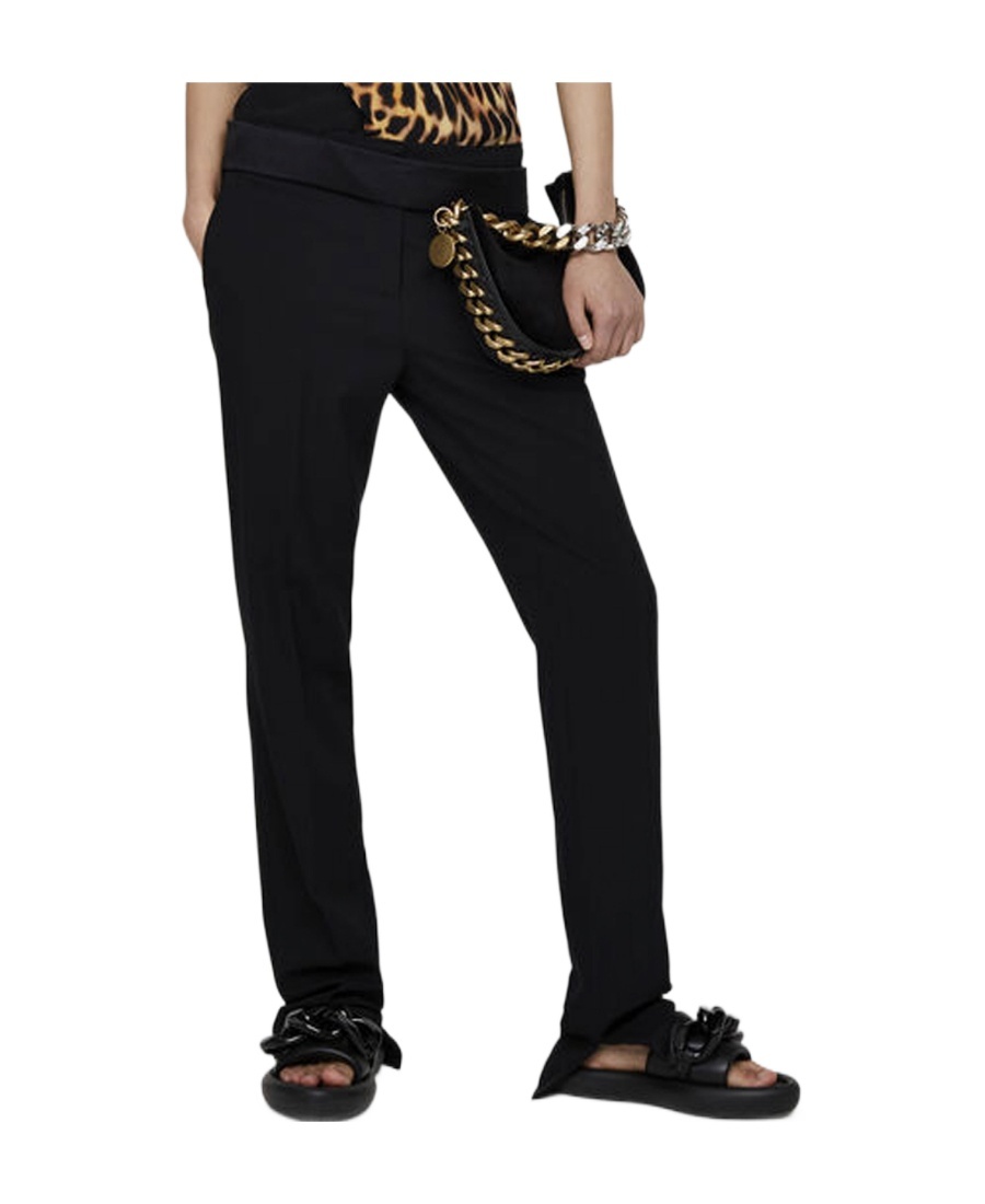 Stella Mccartney Twill Tailored Dinner Trousers In Black
