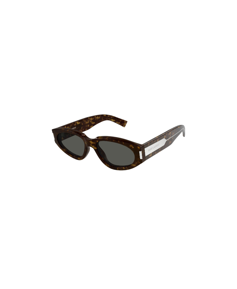 Saint Laurent Rectangular Frame Sunglasses In Black