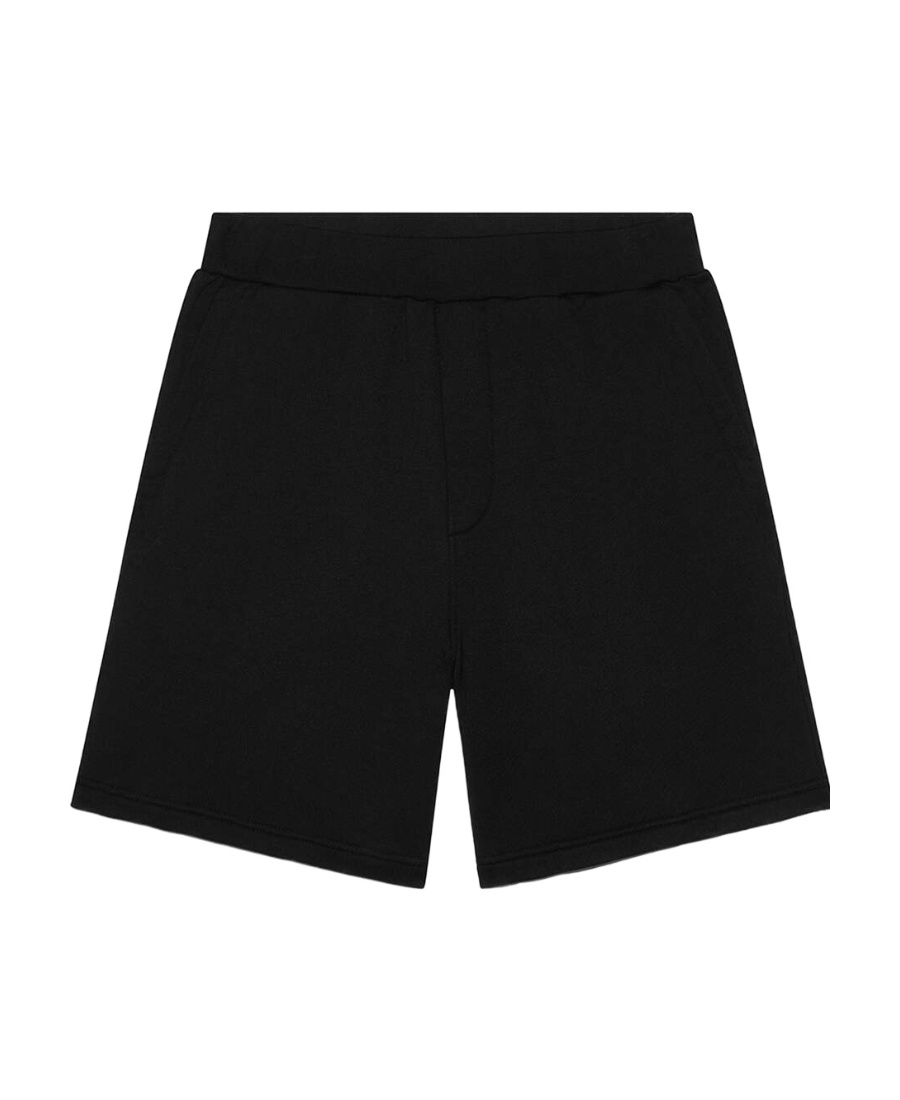 Dsquared2 Logo-rubberised Elasticated Waistband Shorts In Black