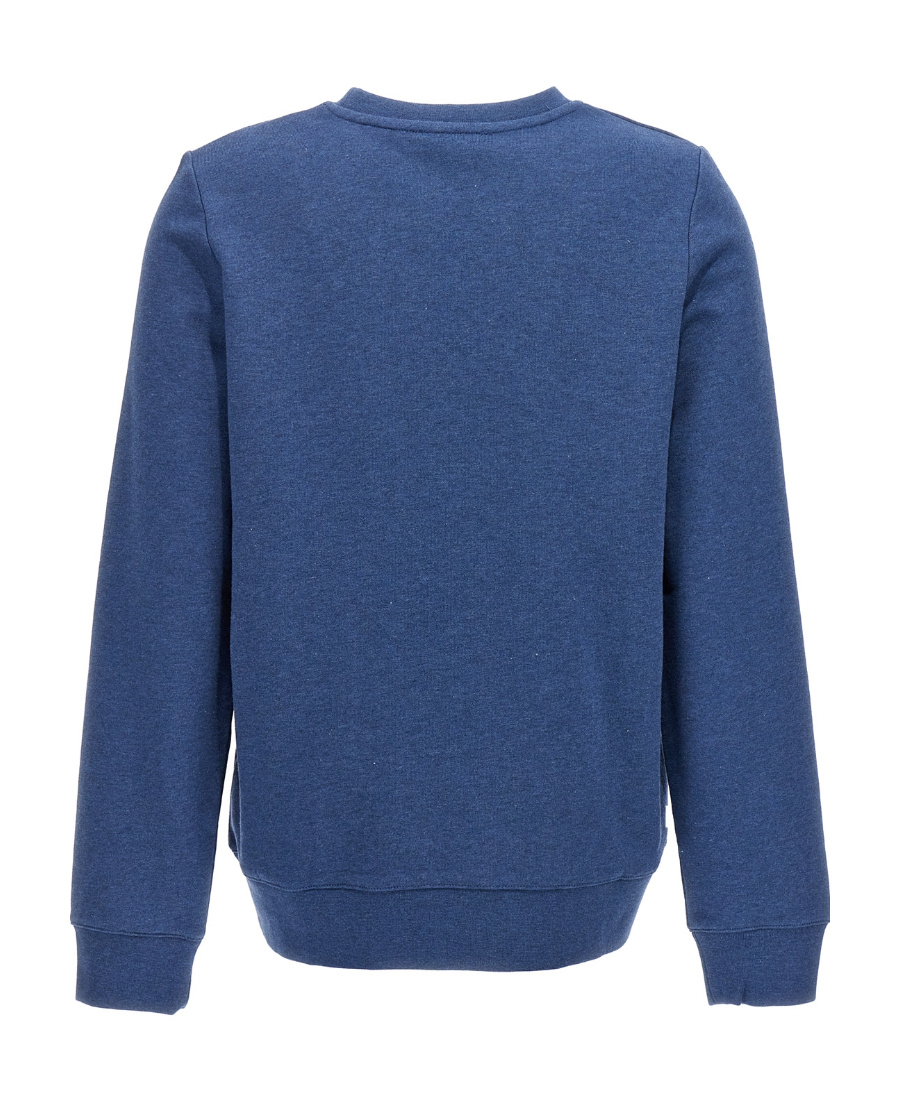 Apc Mélange Logo-print Sweatshirt In Blue