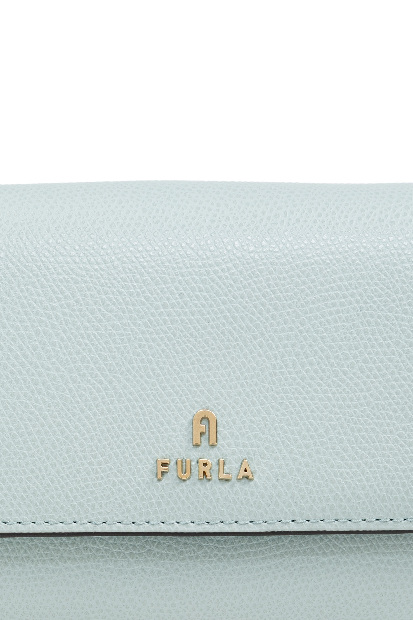 Furla Medium Camelia Leather Cardholder In Green
