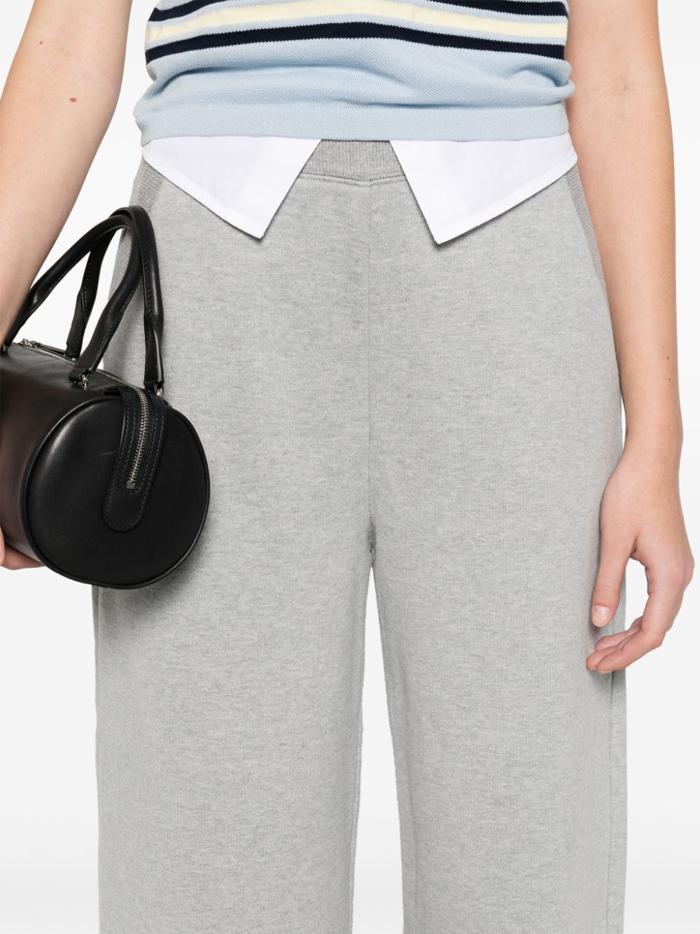 Miu Miu Logo Casual Pants In White