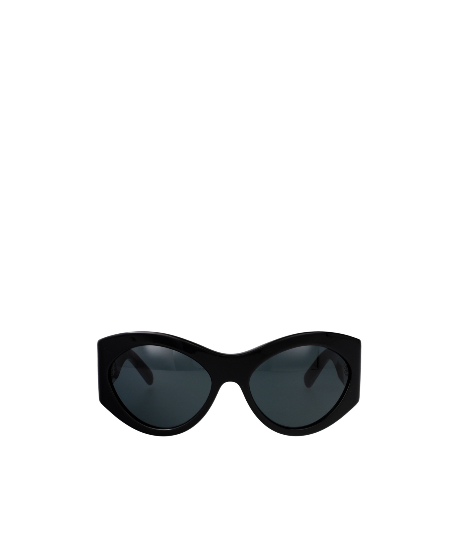 Saint Laurent Black-black-black Recycled Acetate Sunglasses In Black