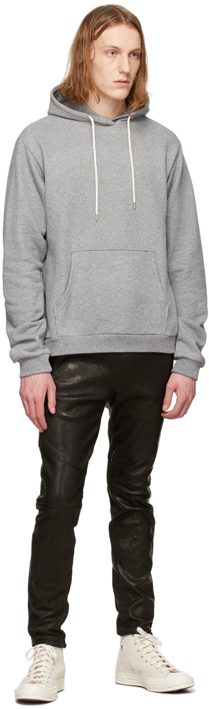 John Elliott Gray Hooded Hoodie In Gray