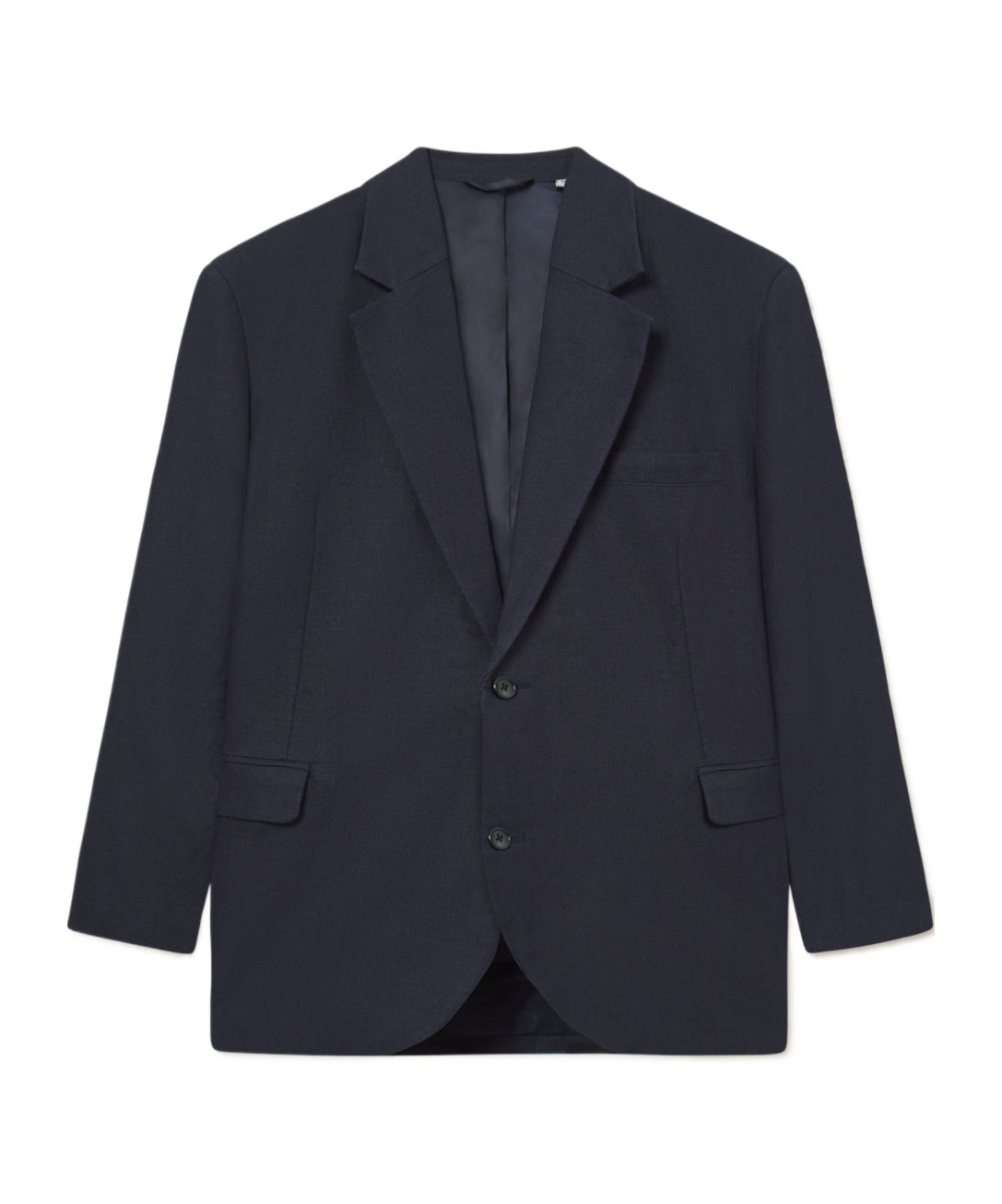 Les Deux James Linen Blazer In Black