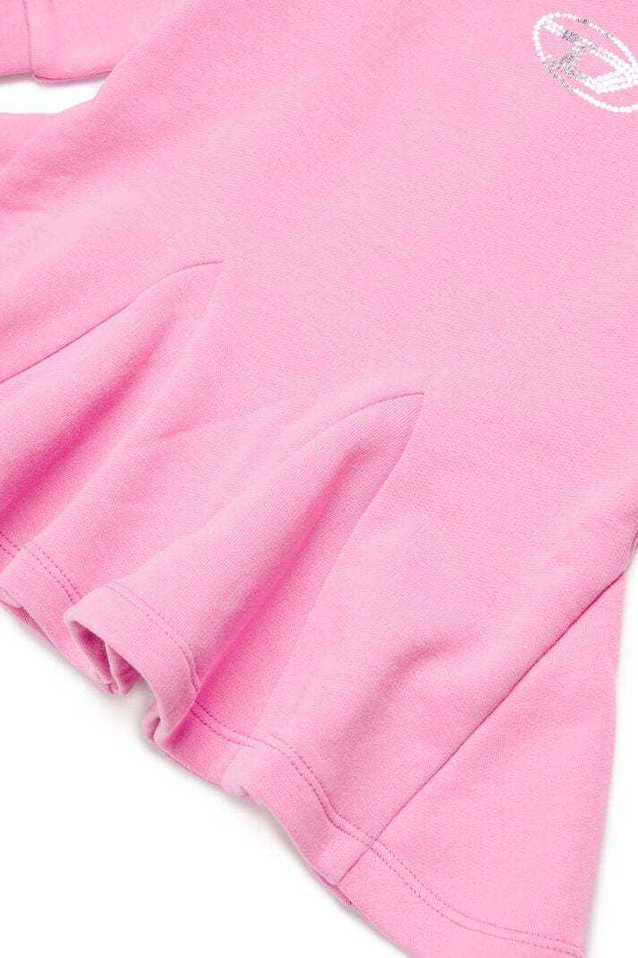 DIESEL DIESEL KIDS OVAL-D LOGO PRINTED DRESS