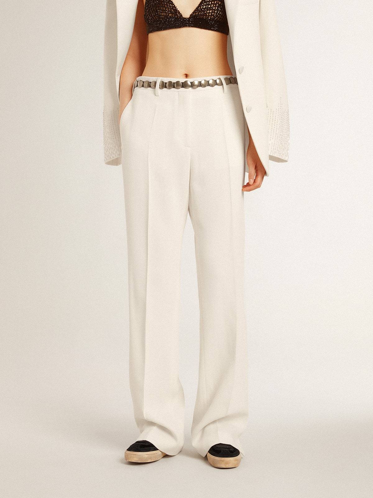 Golden Goose Slacks In White