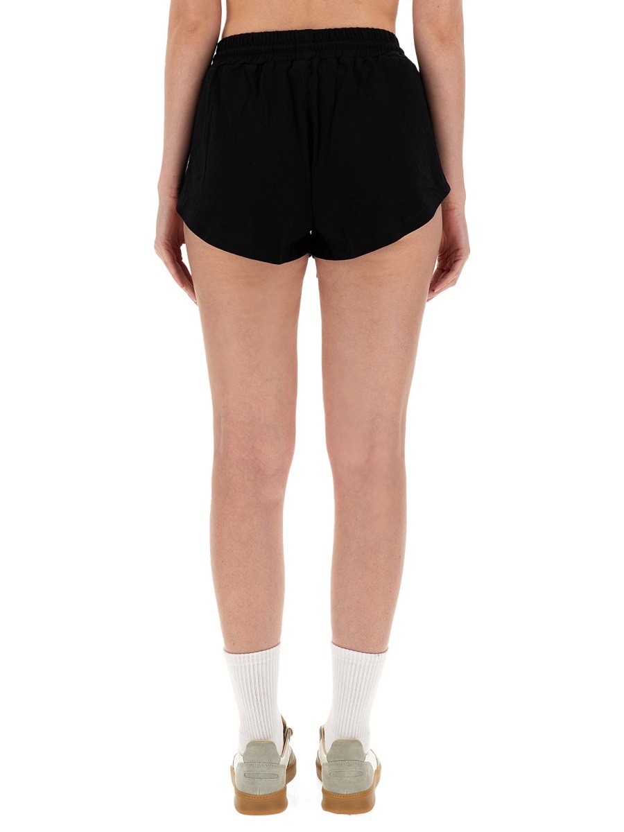 Msgm Logo-embroidered Drawstring Shorts In Multicolor