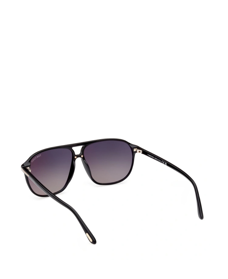 Tom Ford Eyewear Aviator Frame Sunglasses In Black