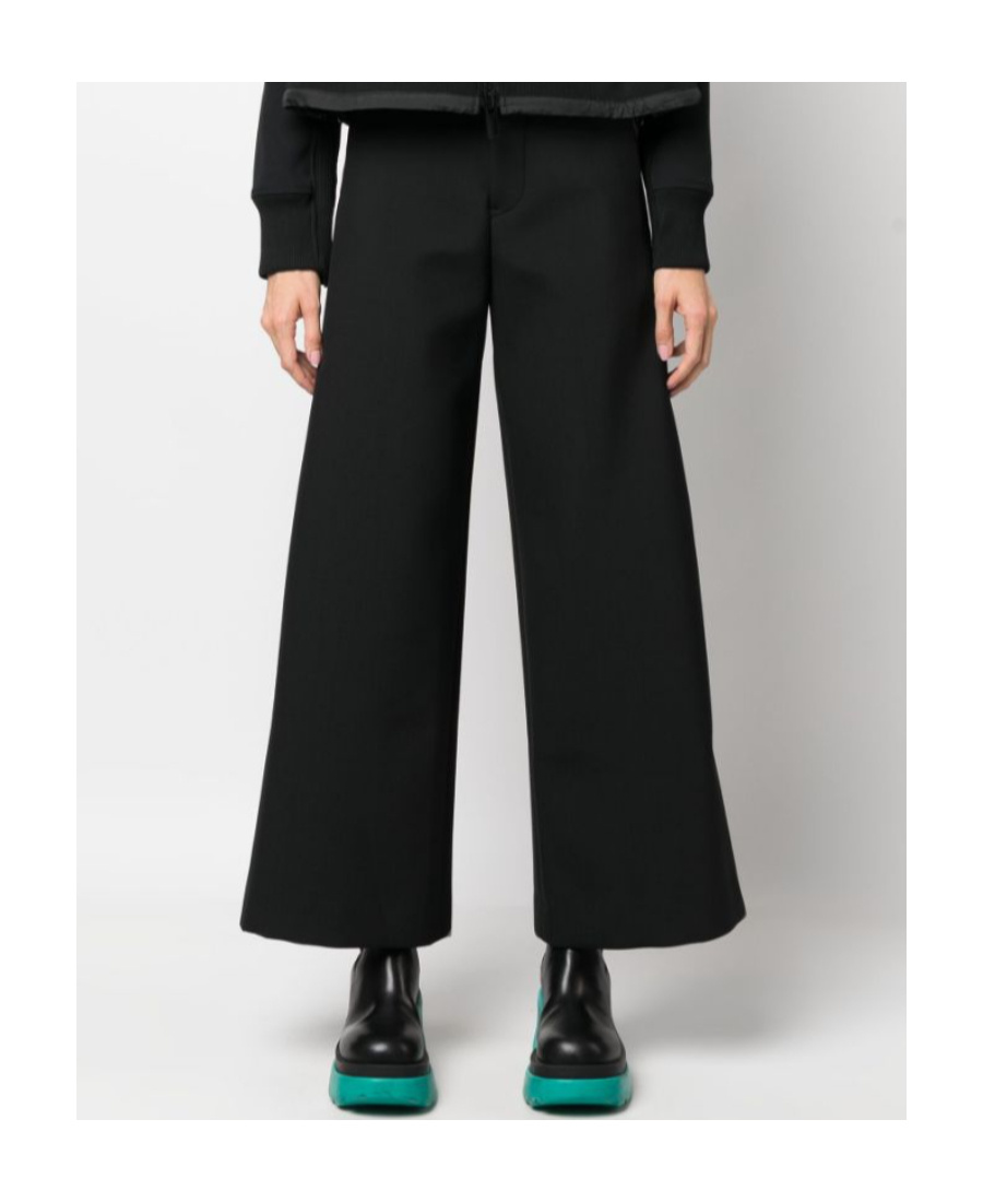 SACAI SUITING BONDING TAILORED TROUSERS