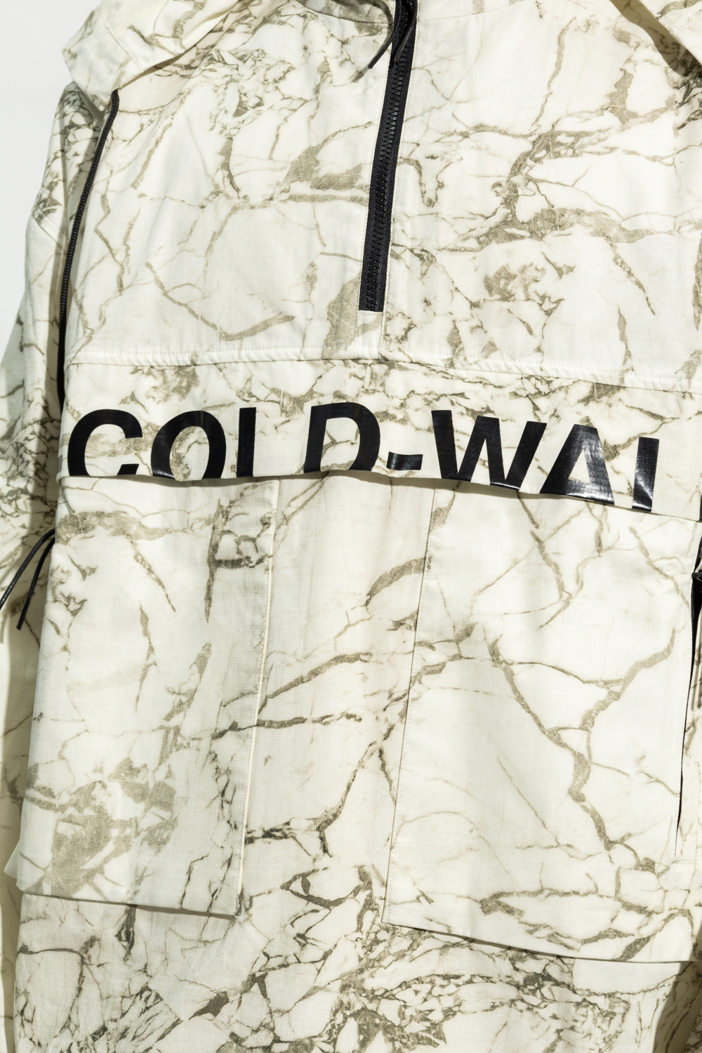 A-cold-wall* Marble-print Zip-up Jacket In White