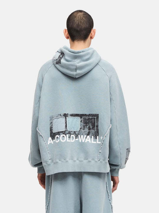 A-cold-wall* A Cold Wall Cubist Cotton Sweatshirt In Blue