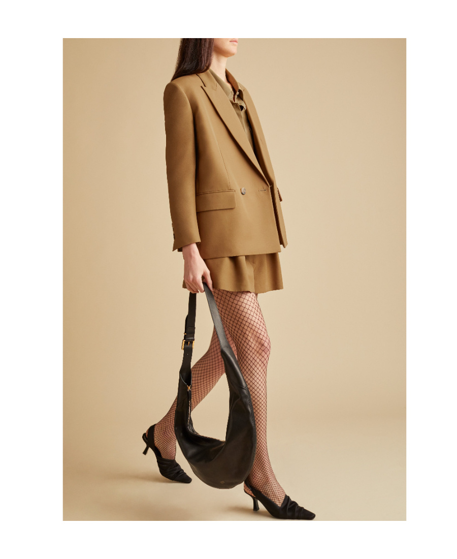 Khaite Double-breasted Blazer In Brown