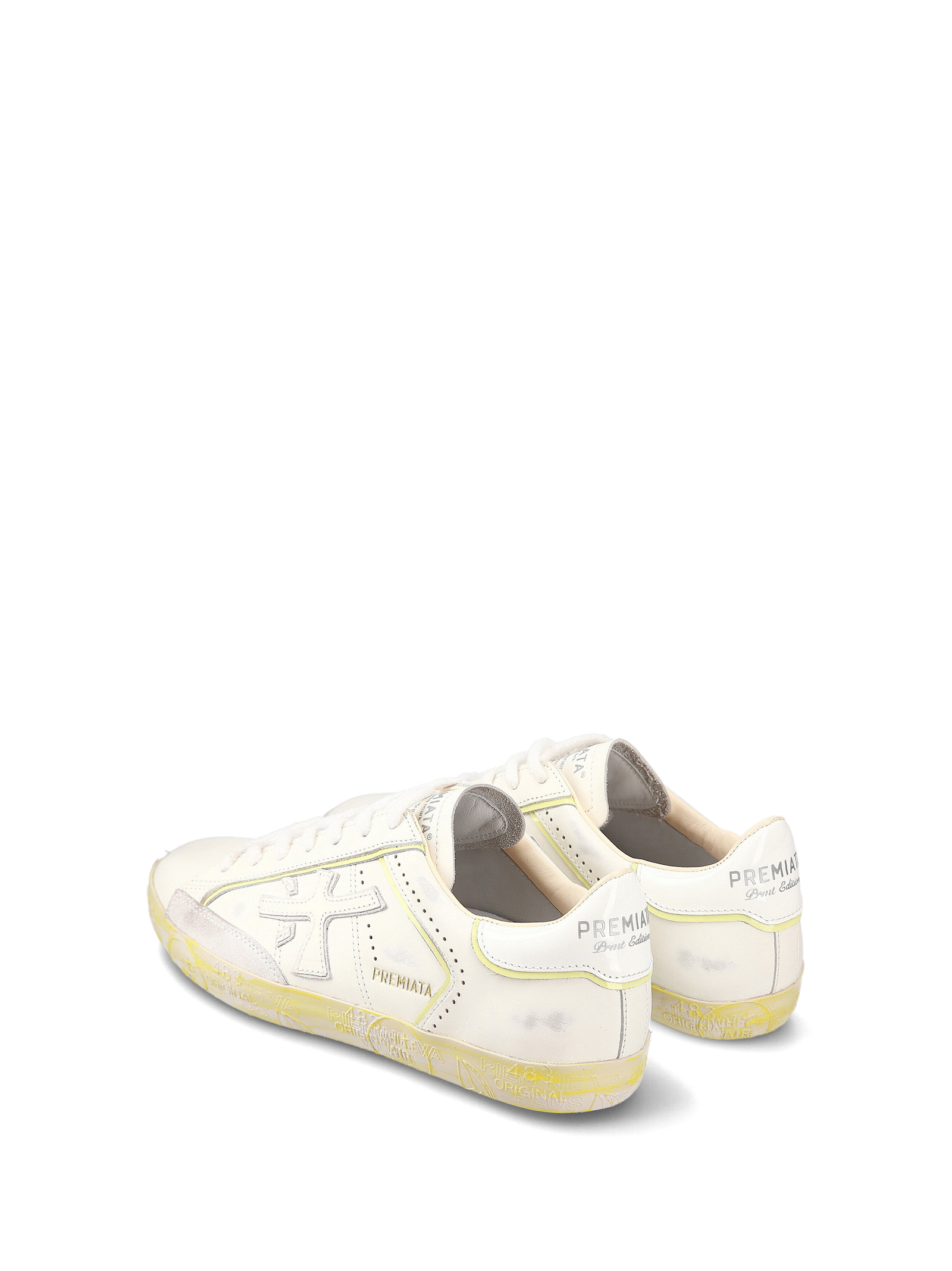 Premiata Hit The Color Low-top Casual Shoes In White