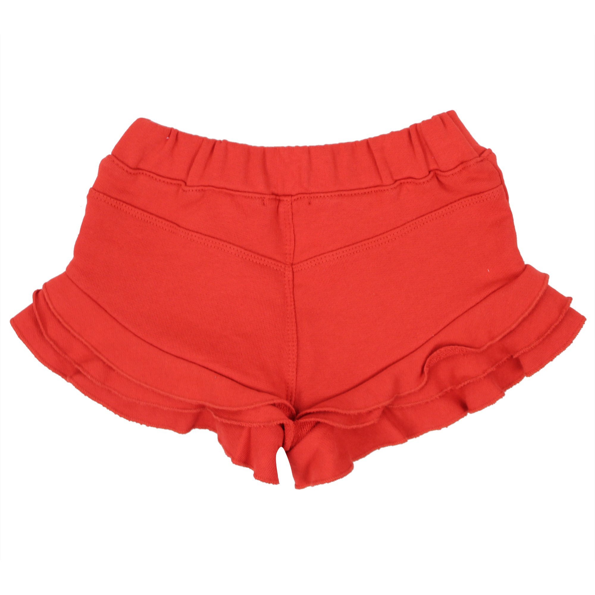Pinko Bambina Shorts Rosso In Felpa Di Cotone In Red