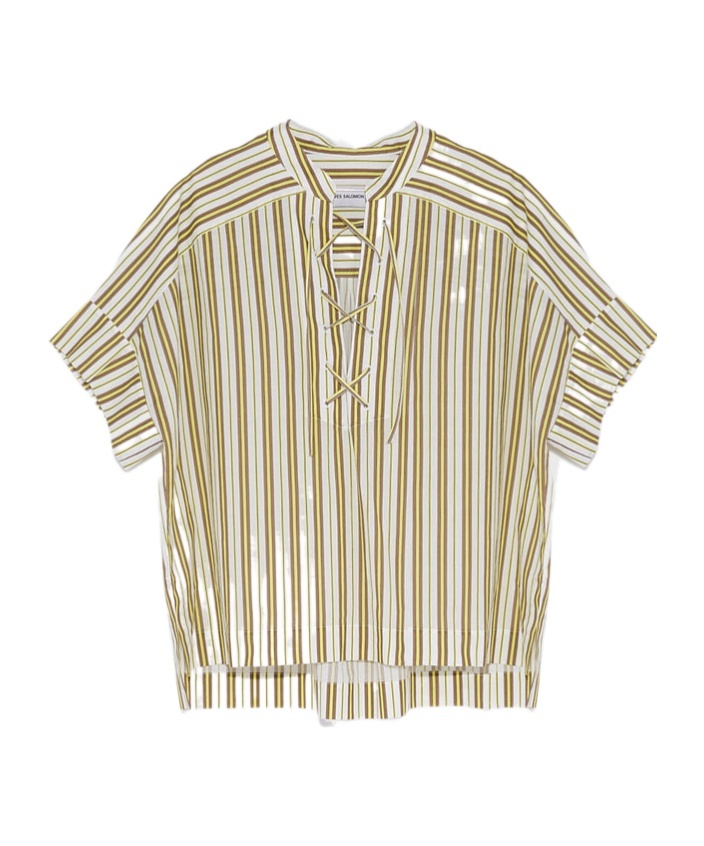 Shop Yves Salomon A Short Sleeved Shirt In Multicolor