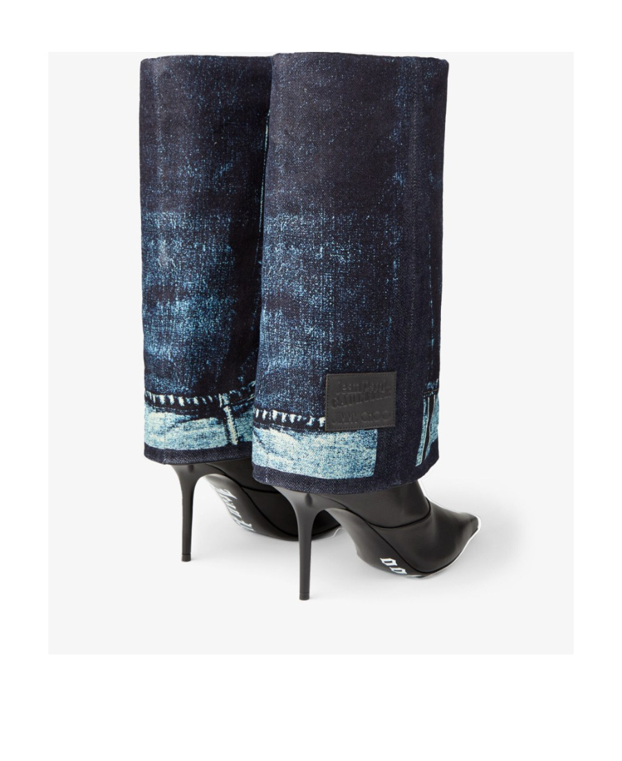 Jimmy Choo X Jean Paul Gaultier Pointed Boots In Black