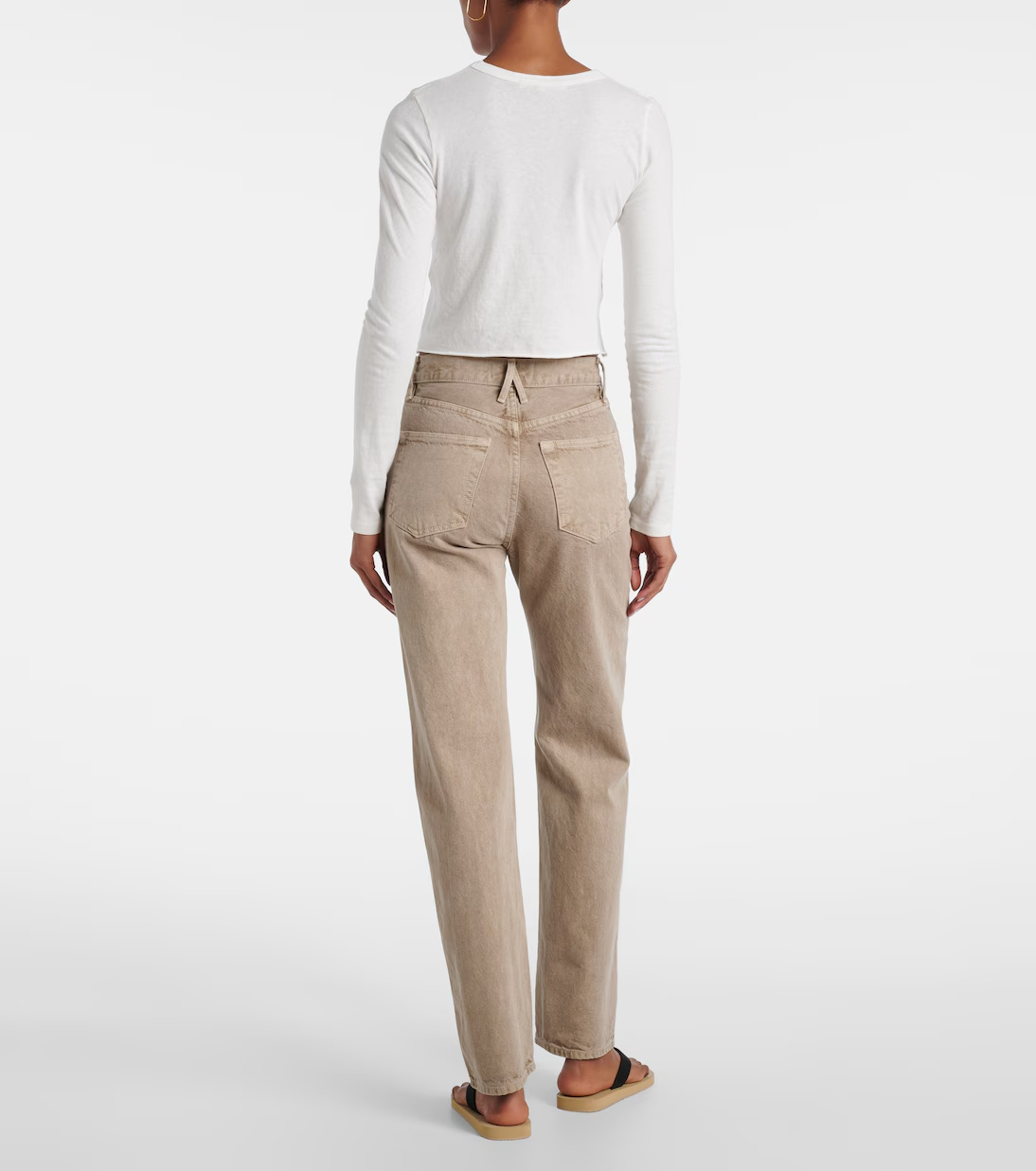 Slvrlake Five-pocket Denim Trousers In Brown