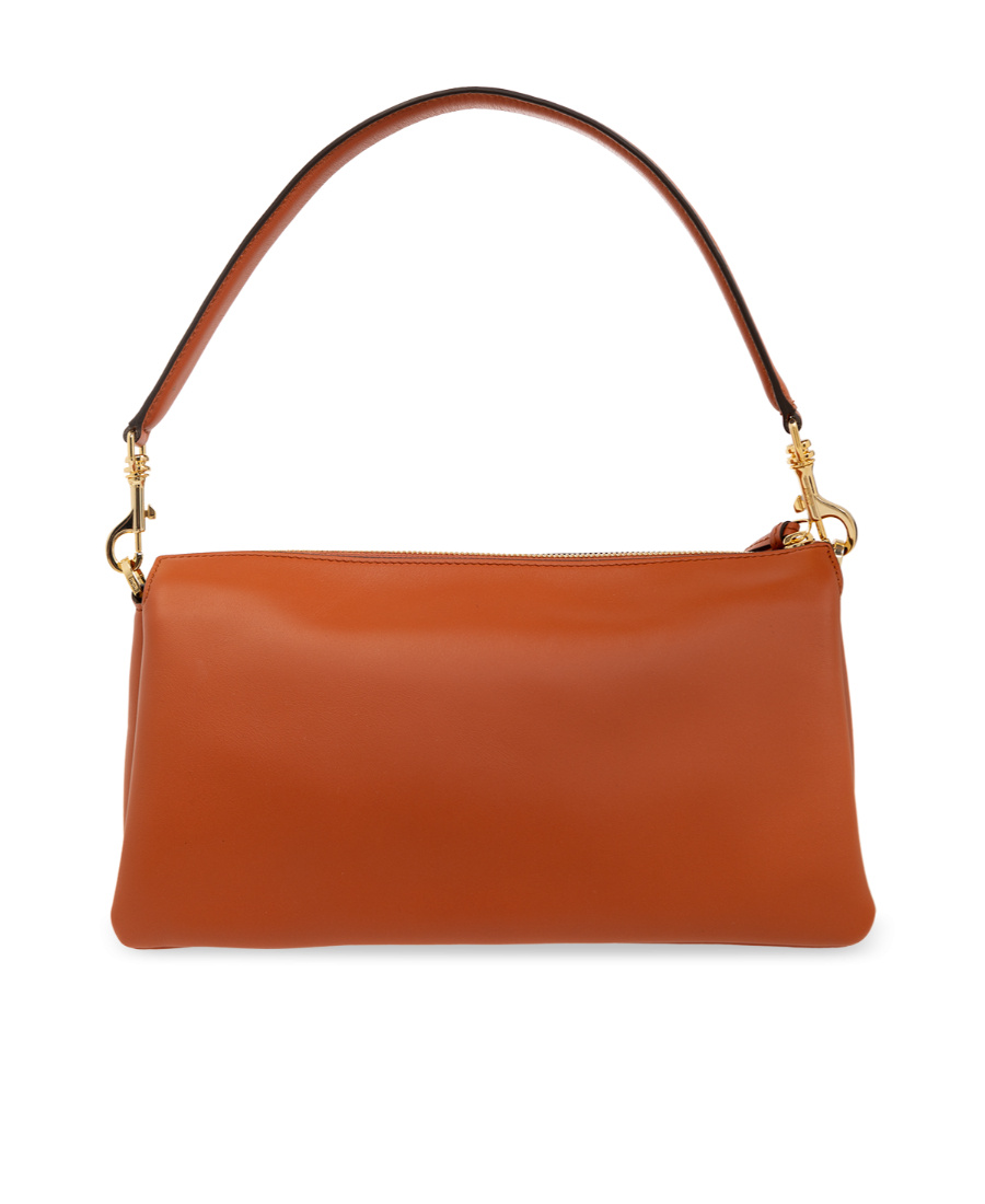 Mcm Logo Shoulder Bag In Brown