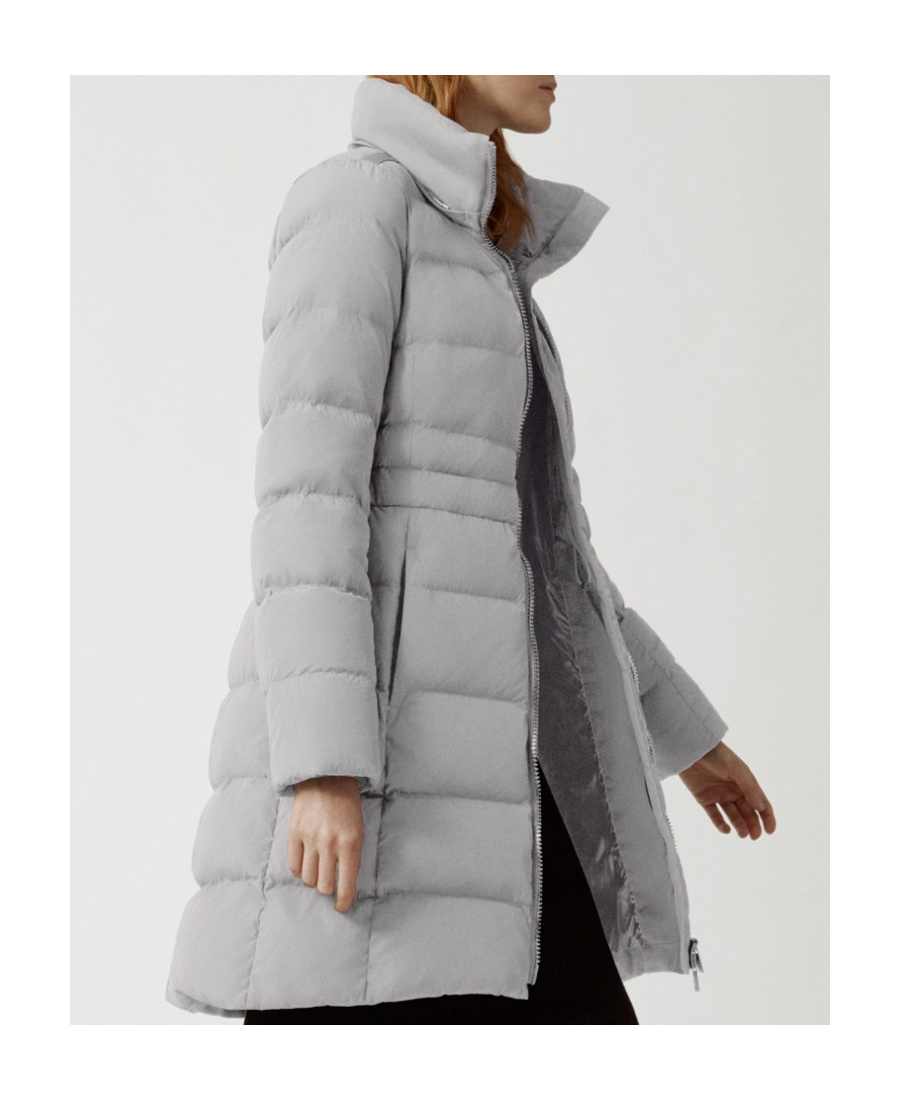 Canada Goose Aurora Hooded Parka Coat In Gray