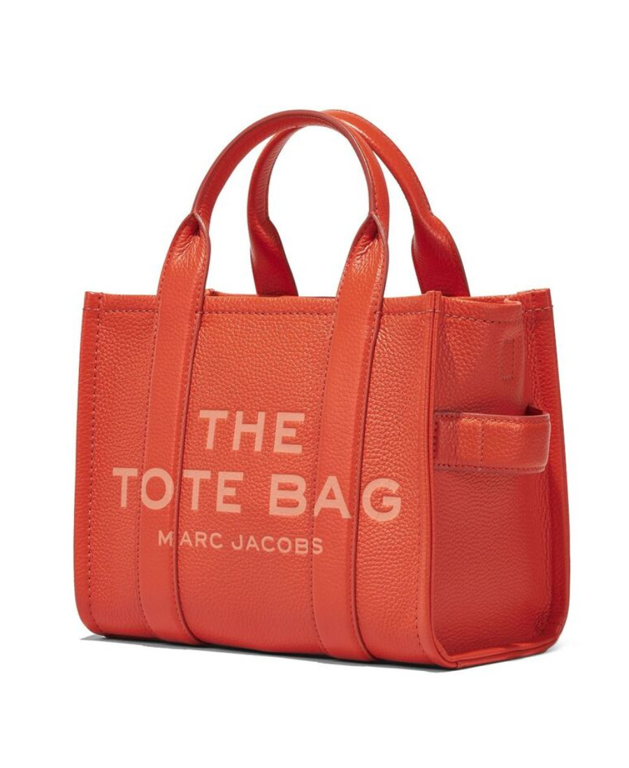 Marc Jacobs The Mini Tote Leather Bag In Red