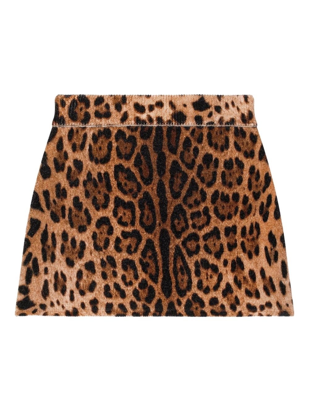 Dolce & Gabbana Elastic Waist Skirt In Animal Print