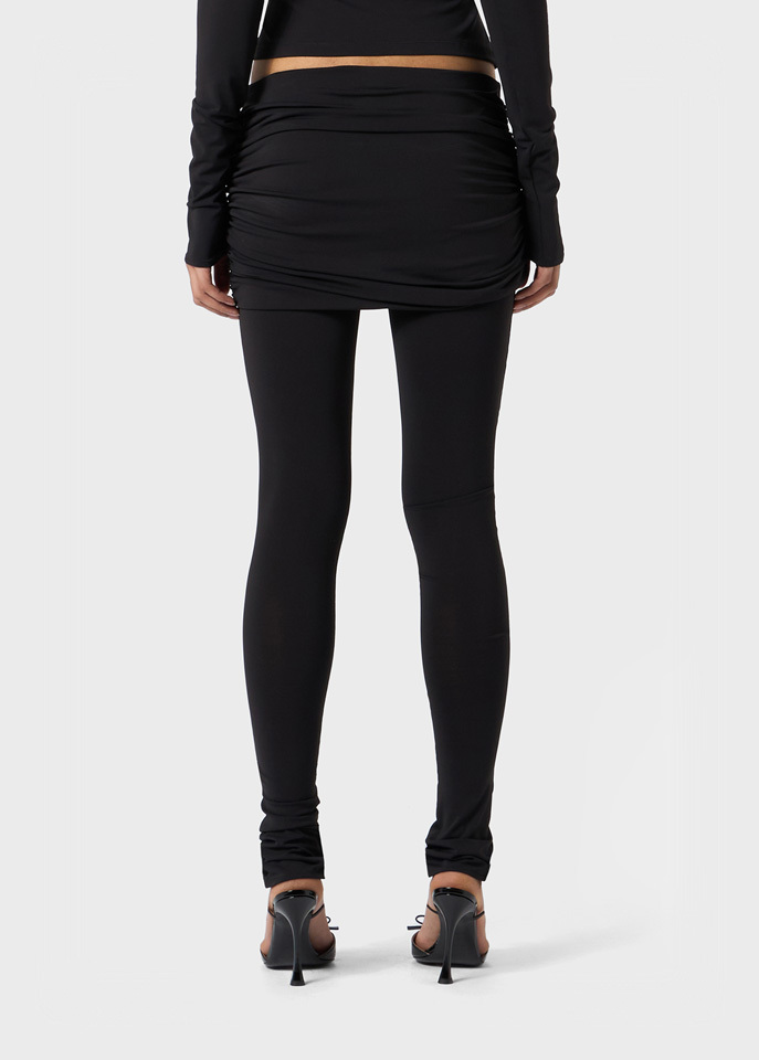 Blumarine Laminated Tights In Black