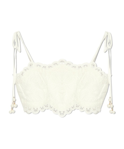 Shop Zimmermann Ottie Broderie Anglaise Blouse In White