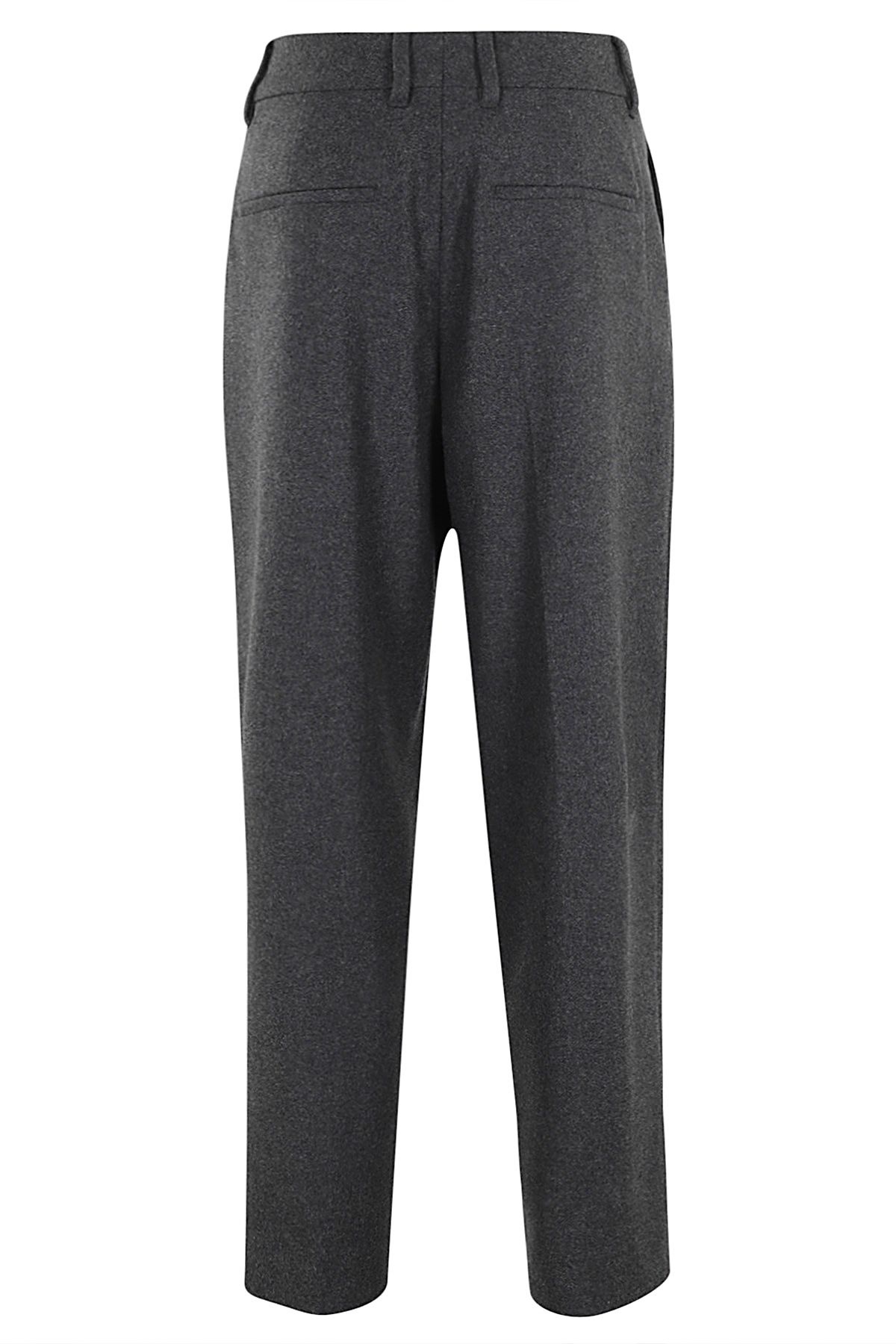 Filippa K Tapered-leg Flannel Trousers In Gray