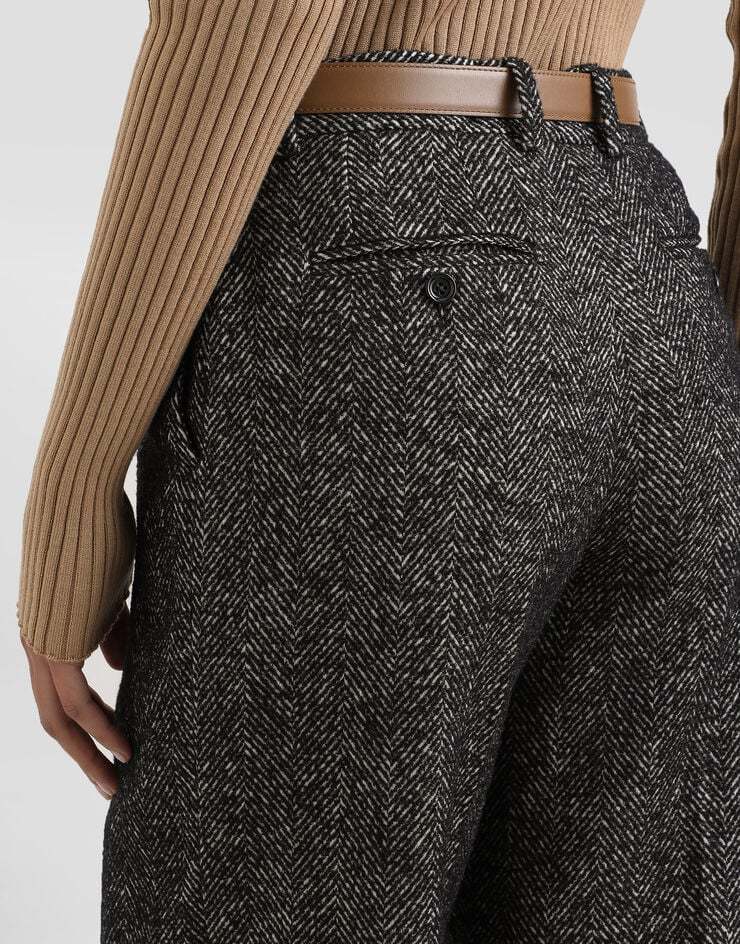 Dolce & Gabbana Wool Casual Pants In Multi