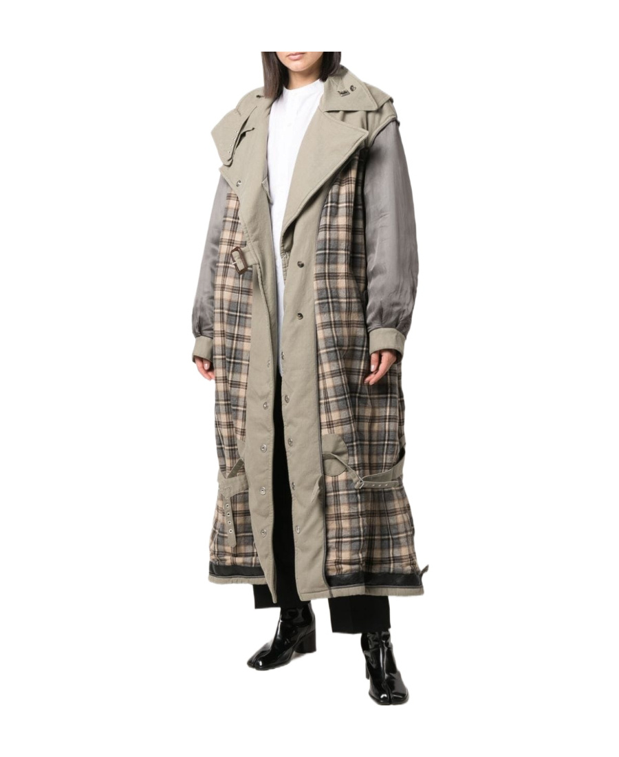 Maison Margiela Deconstructed Trench Coat In Nude