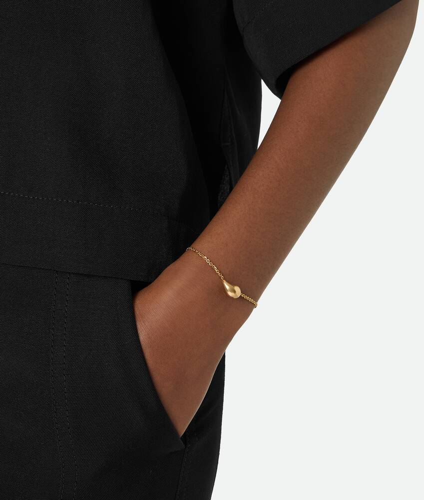 Bottega Veneta Drop Bracelet In Gold
