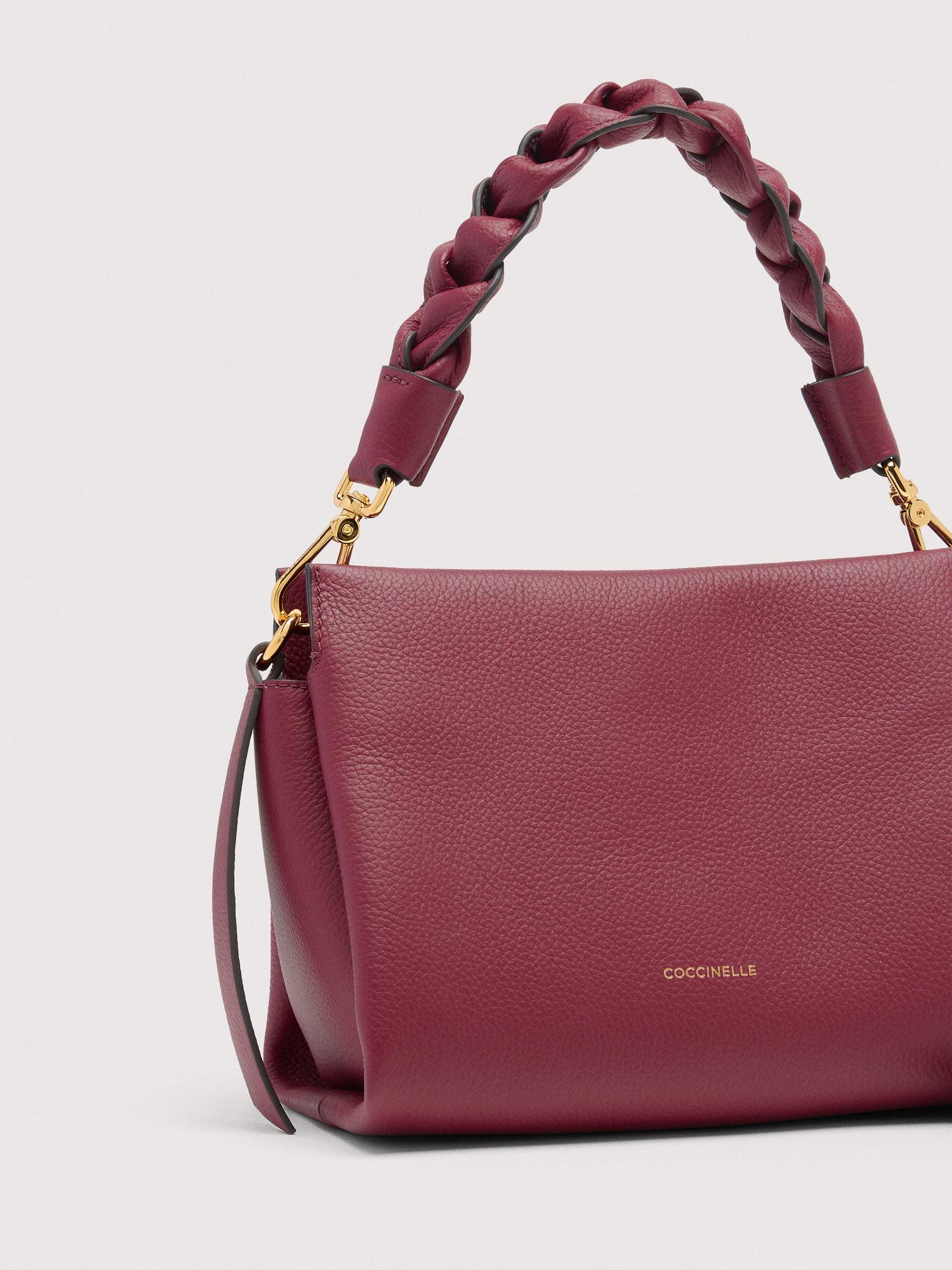 Coccinelle Small Zippered Tote In Red
