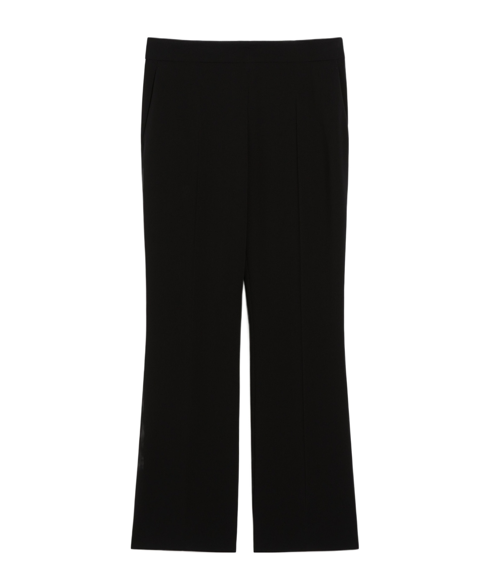 Max Mara Okra Long Trouser Black In Black