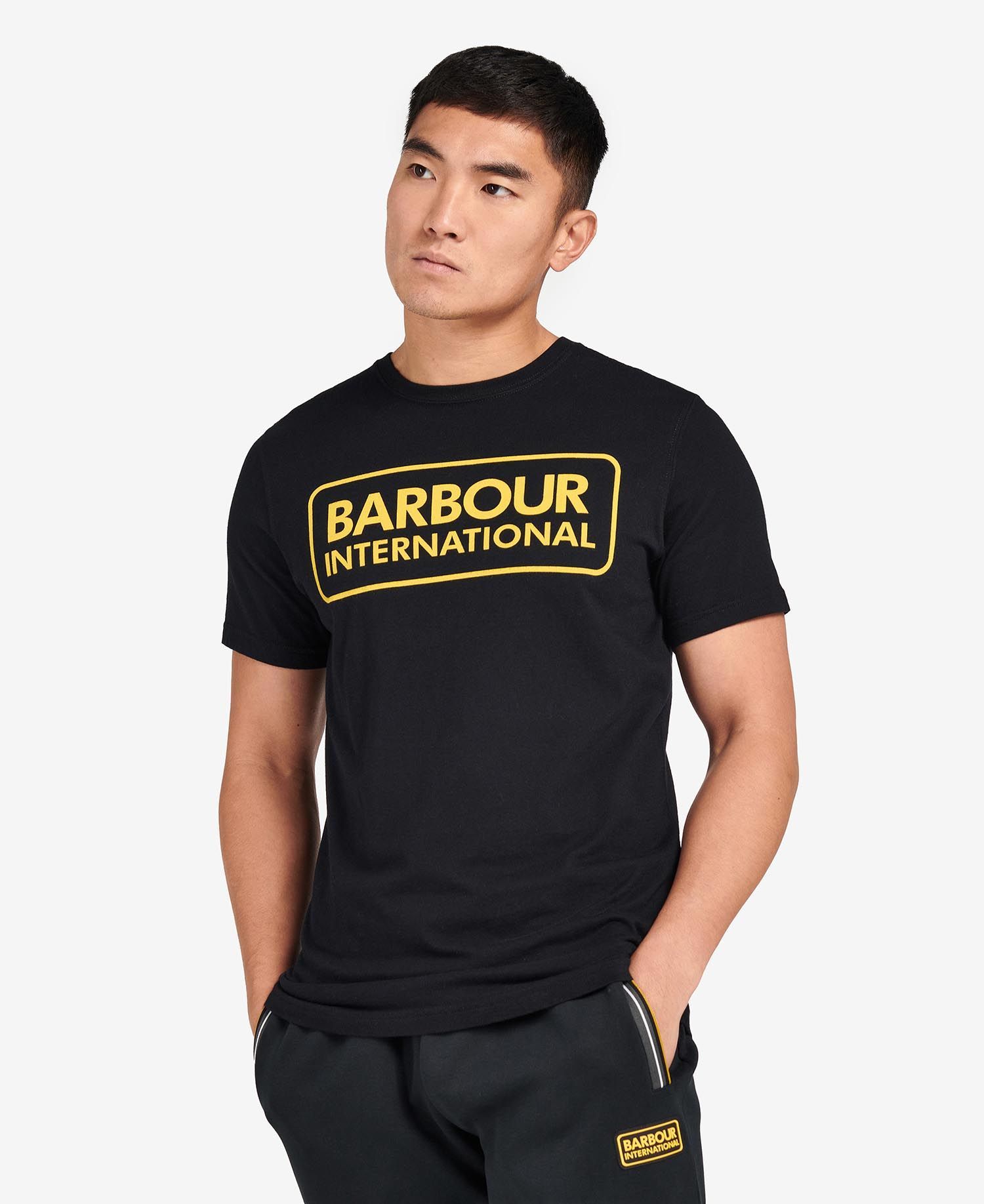 BARBOUR LOGO-PRINT COTTON T-SHIRT