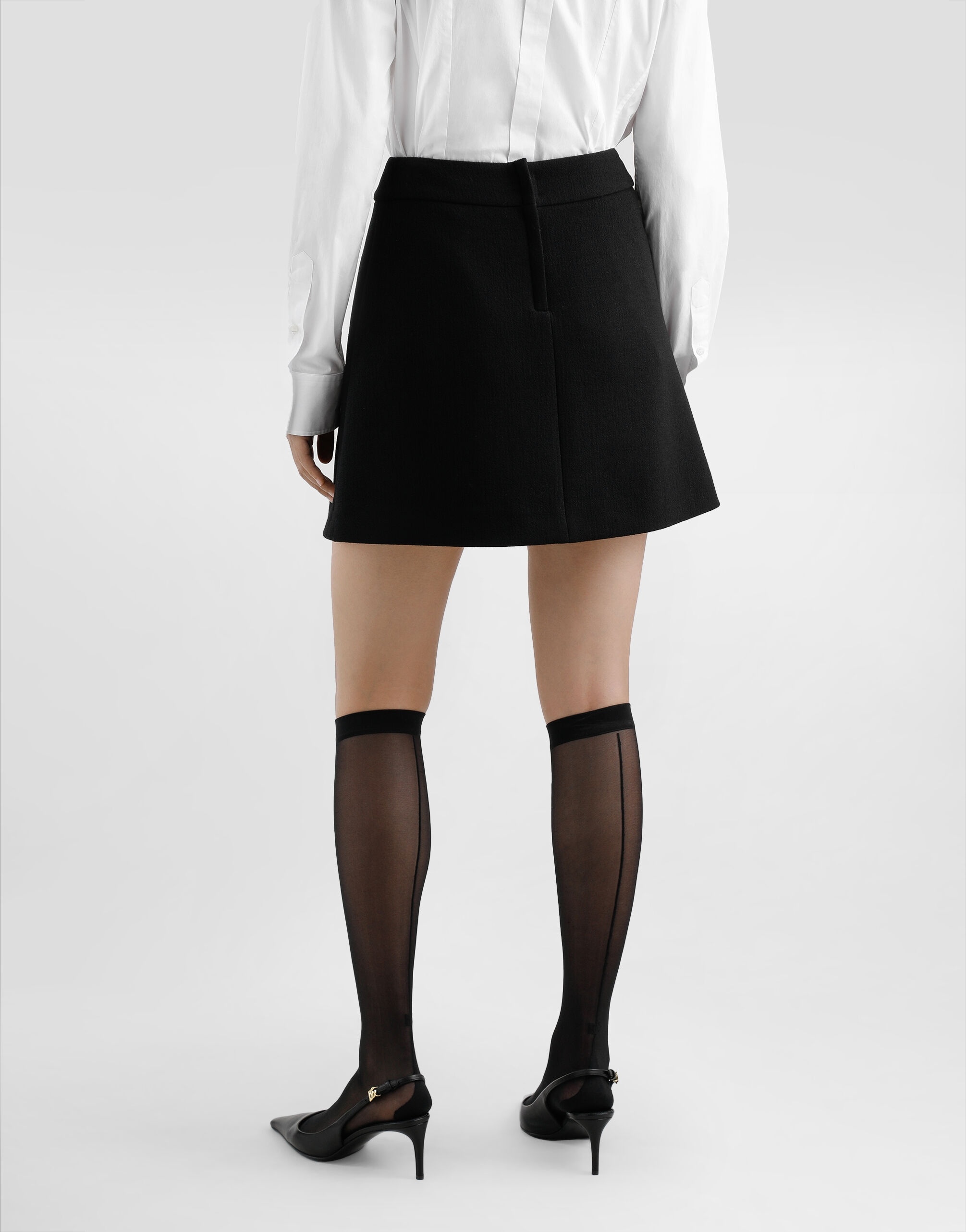 Dolce & Gabbana A-line Mini Skirt In Black
