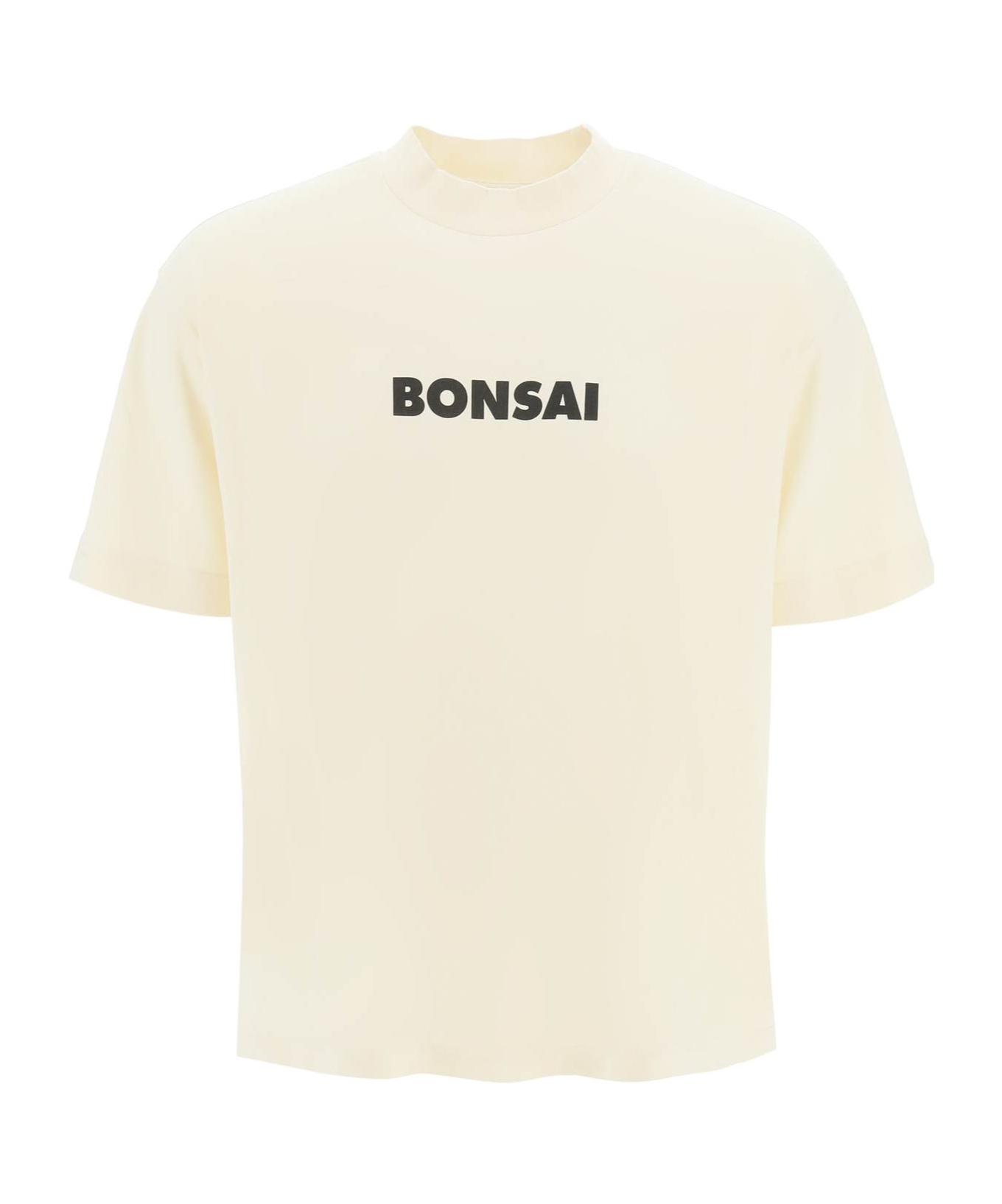 Bonsai Logo-printed Crewneck T-shirt In White