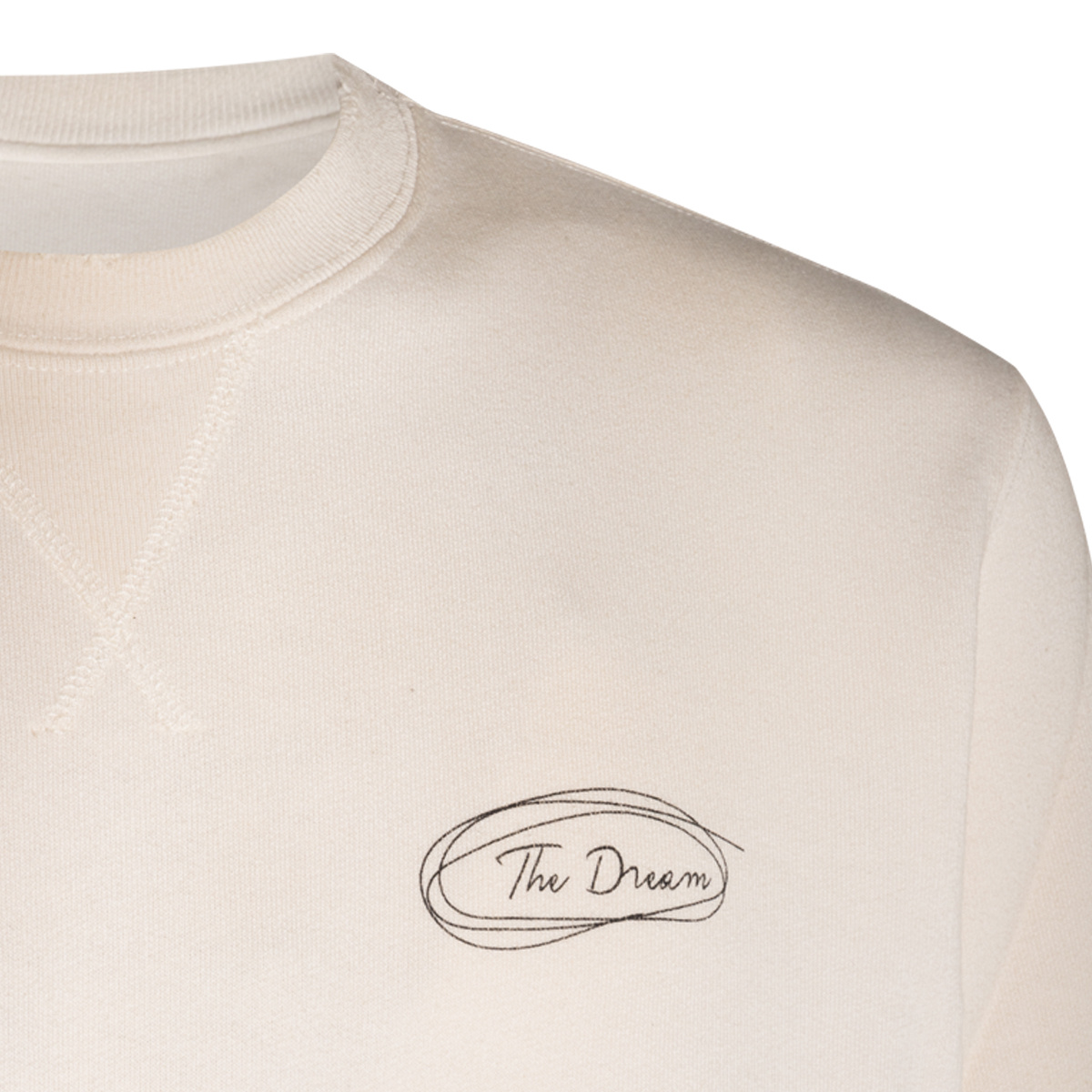Golden Goose Sweatshirt With The Dream Print Sweatshirts Beige In White
