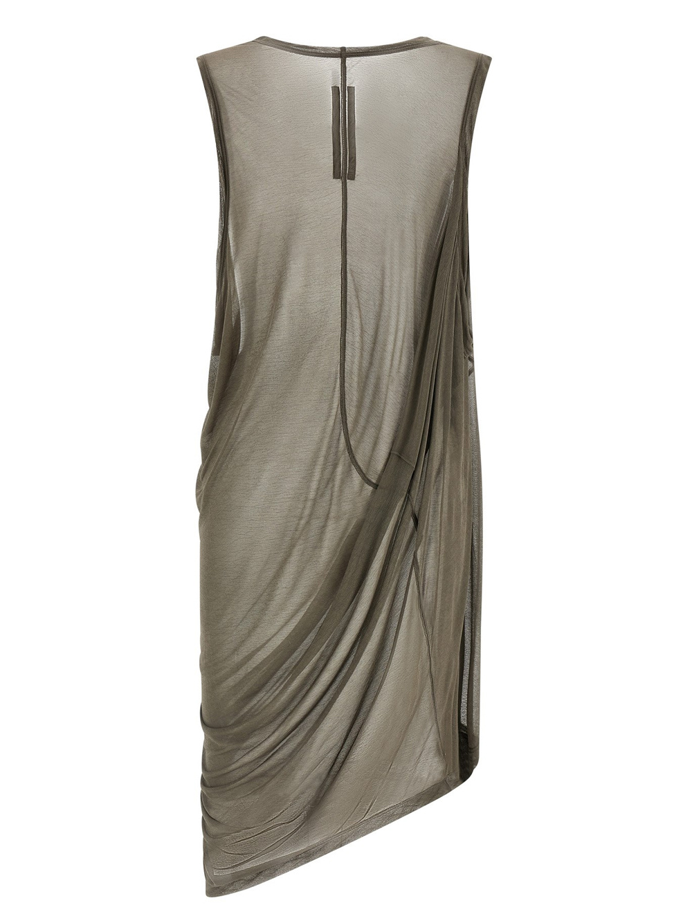 Rick Owens Anthem Tank Tops Gray In Green