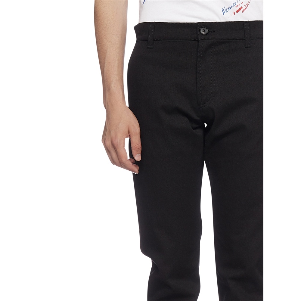 Alexander Mcqueen Slim-fit Tailored Wool Trousers In Black