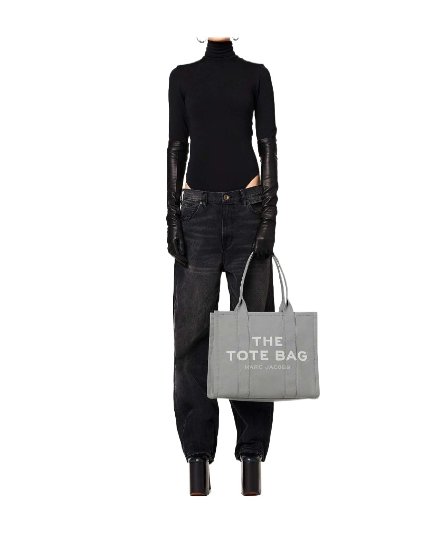 Shop Marc Jacobs The Large Tote Bag In Gray