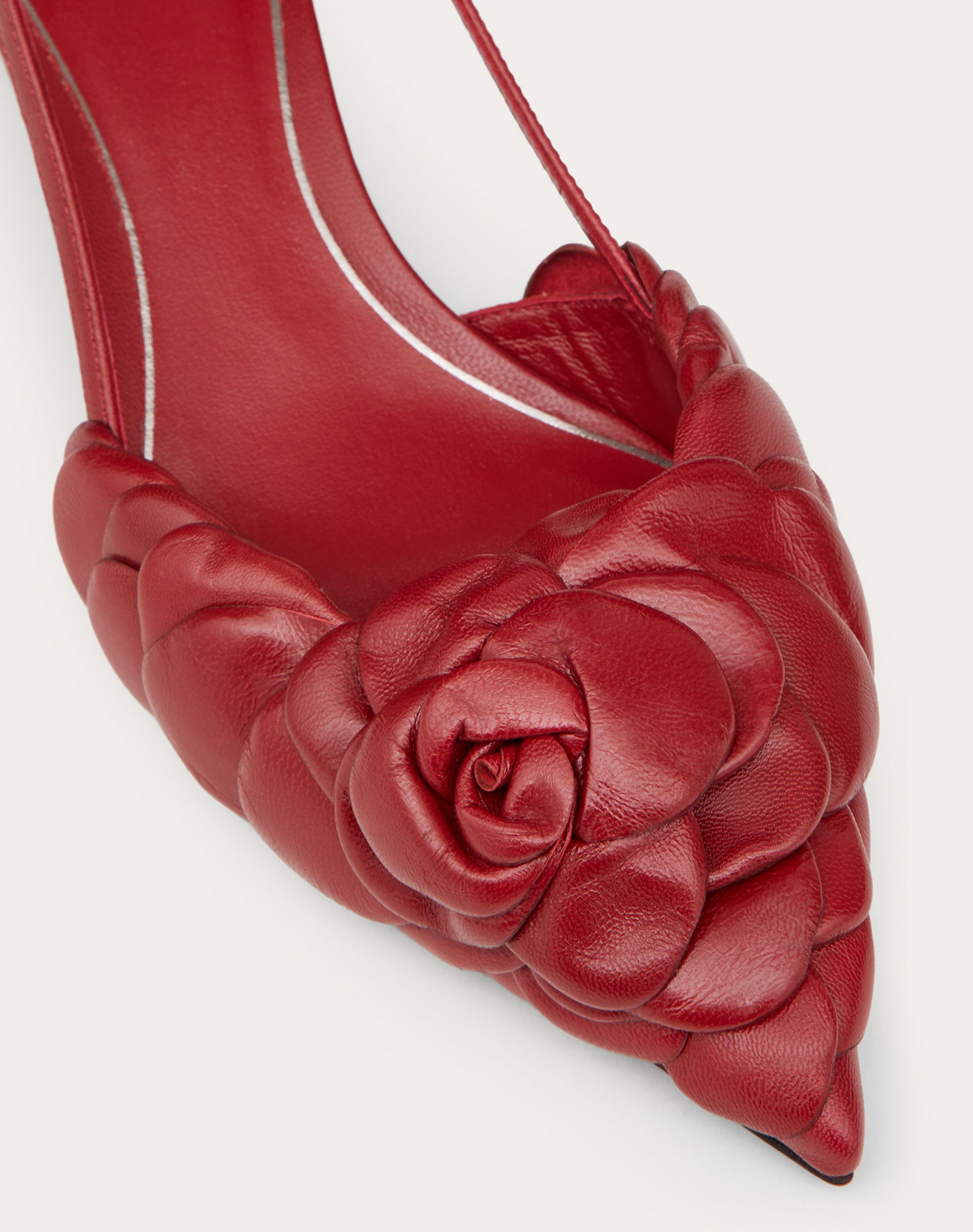 Valentino 03 Rose Edition 40mm Slingback Pumps In Red