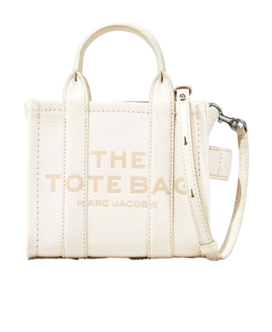 Marc Jacobs The Leather Medium Tote Bag In White