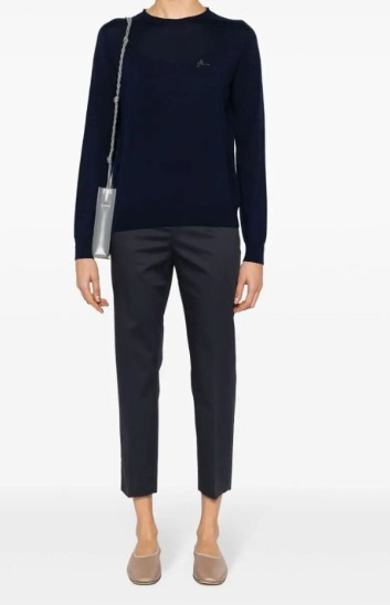 Peserico Dart-detailing Trousers In Animal Print