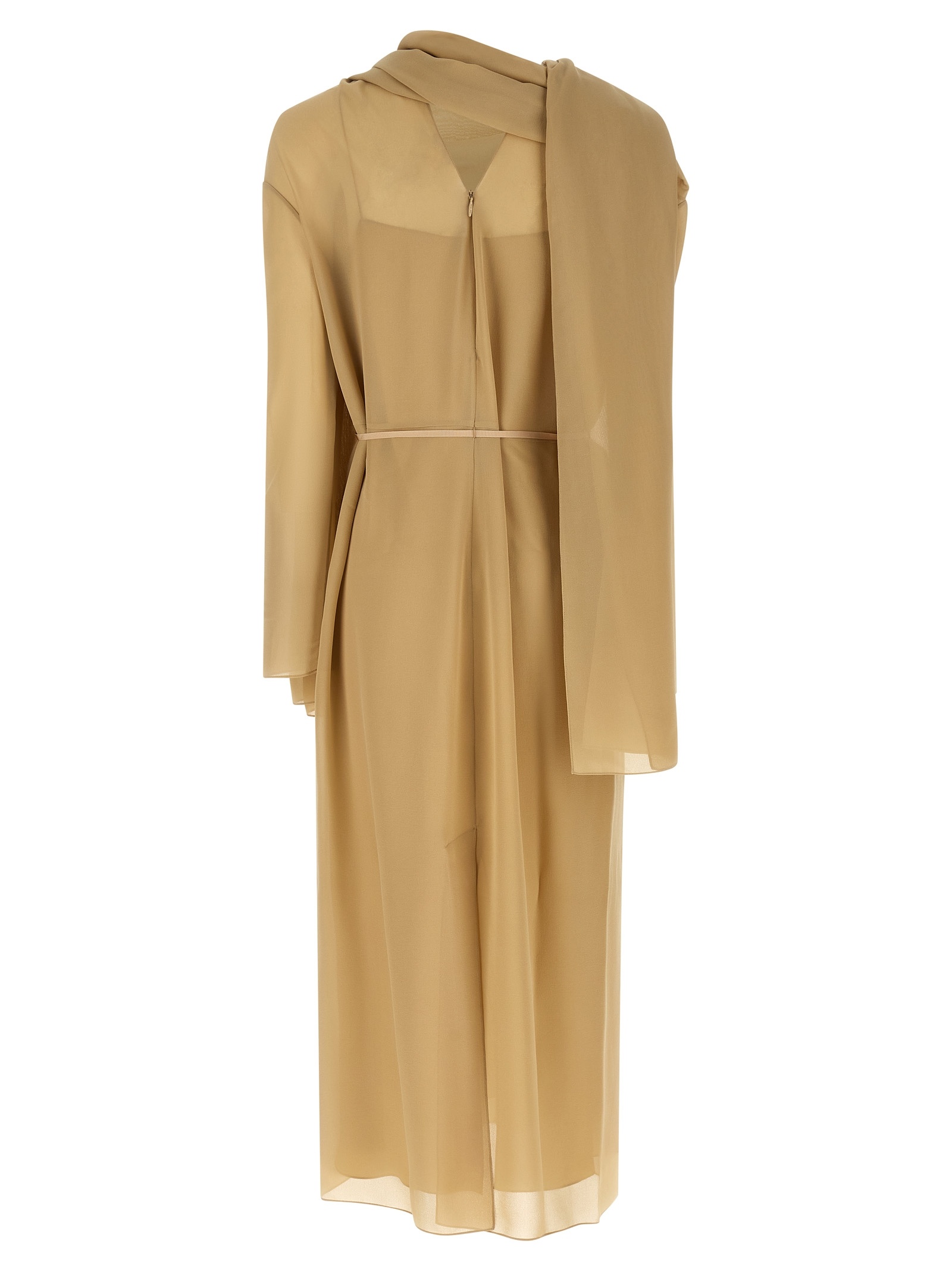 The Row Amede Straight Dress In Brown