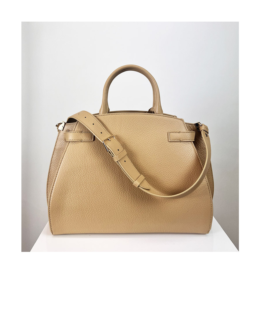 COCCINELLE MEDIUM KLICHÉ LEATHER TOTE BAG