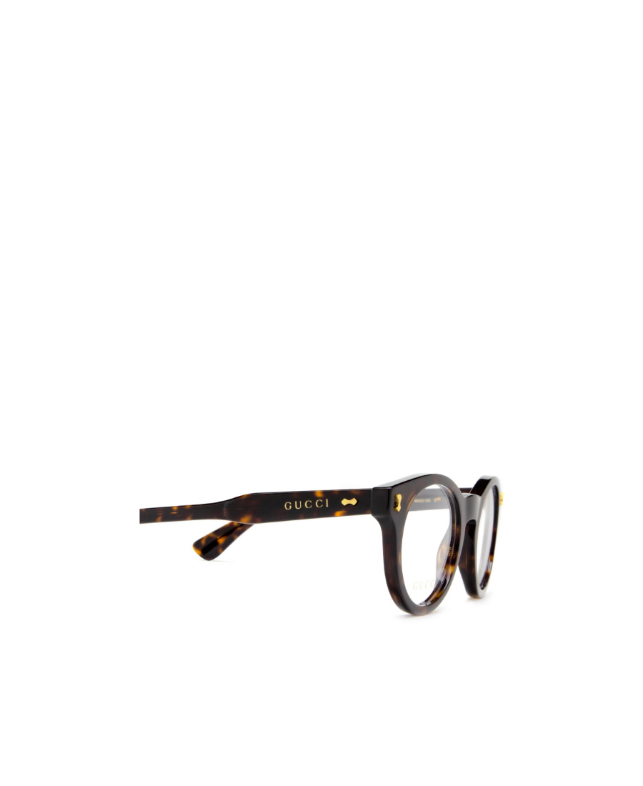 Gucci Tortoiseshell Round-frame Glasses In Black