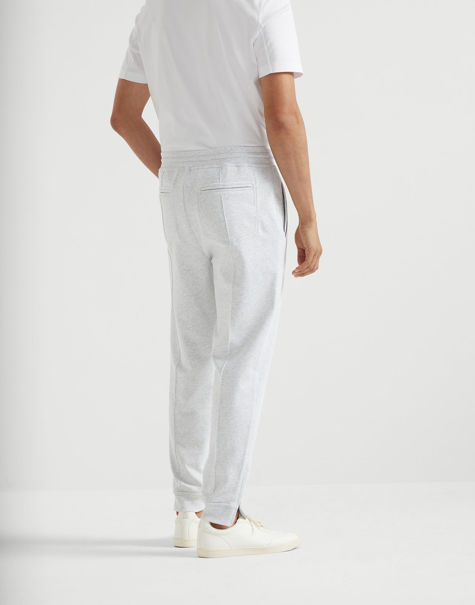 Brunello Cucinelli Track Pants In White
