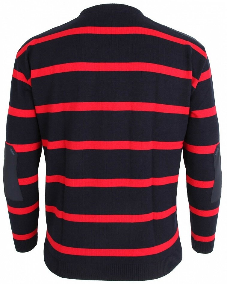 Paul & Shark Black Striped Pullover In Black